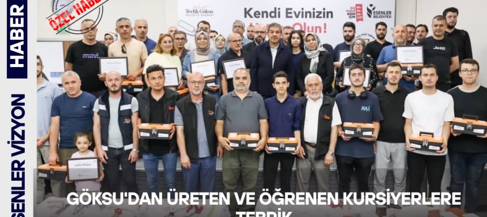 Göksu'dan Üreten Ve Öğrenen Kursiyerlere Tebrik
