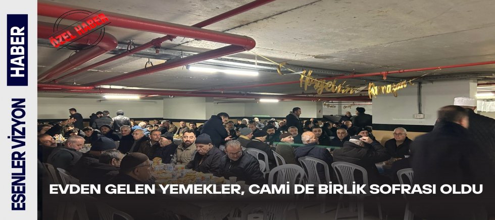 Evden Gelen Yemekler, Cami Avlusunda Birlik Sofrası Oldu