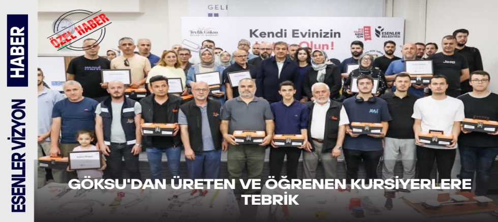 Göksu'dan Üreten Ve Öğrenen Kursiyerlere Tebrik