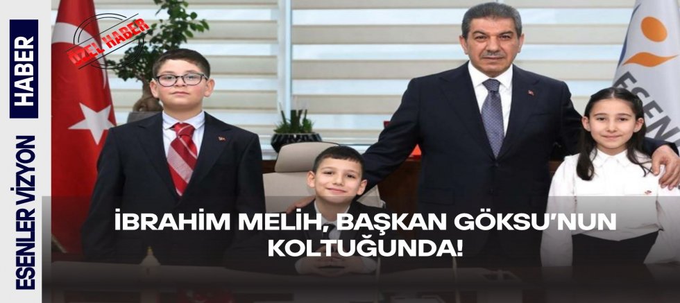 İBRAHİM MELİH, BAŞKAN GÖKSU’NUN KOLTUĞUNDA!