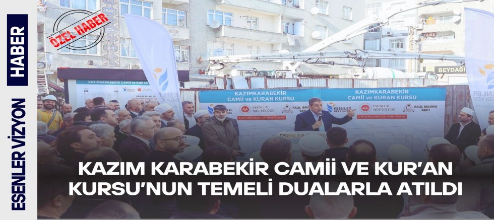 Kazım Karabekir Camii ve Kur’an Kursu’nun Temeli Dualarla Atıldı