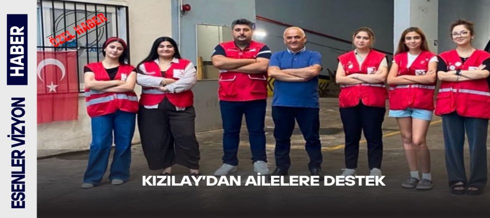 KIZILAY'DAN AİLELERE DESTEK