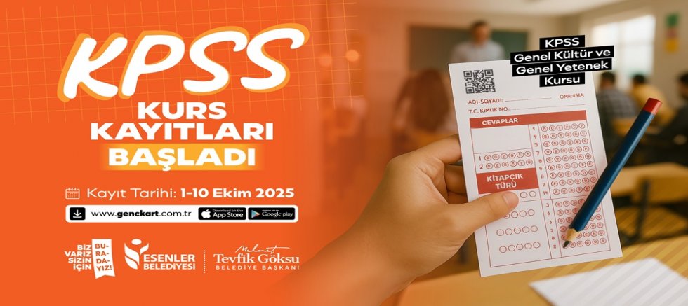 KPSS Adaylarına Esenler Belediyesi’nden Kurs Desteği