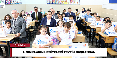 1. Sınıfların Hediyeleri Tevfik Başkandan