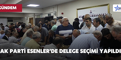 AK PARTİ ESENLER'DE DELEGE SEÇİMİ YAPILDI 