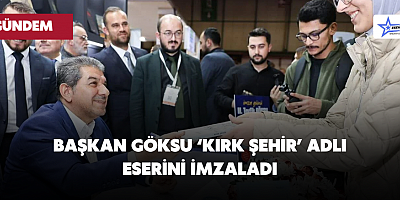 BAŞKAN GÖKSU ‘KIRK ŞEHİR’ ADLI ESERİNİ İMZALADI