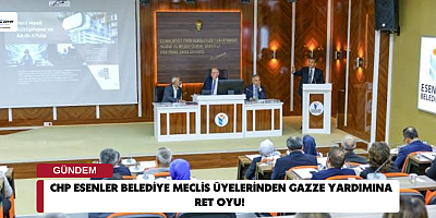 CHP Esenler Belediye Meclis Üyelerinden Gazze Yardımına Ret Oyu!