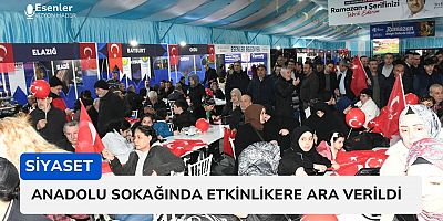 Esenler Anadolu Sokağı’nda Etkinliklere Ara Verildi