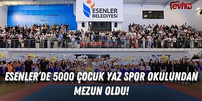 Esenler'de 5000 Çocuk Yaz Spor Okulundan Mezun Oldu!