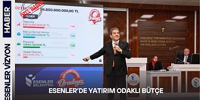 ESENLER’DE YATIRIM ODAKLI BÜTÇE