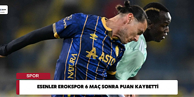 Esenler Erokspor 6 Maç Sonra Puan Kaybetti