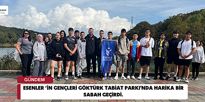 Esenlerli Gençlerin Doğada Sabah Sporu Keyfi
