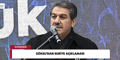 Göksu'dan Suriye Açıklaması 