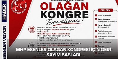 MHP Esenler Olağan Kongresi İçin Geri Sayım Başladı