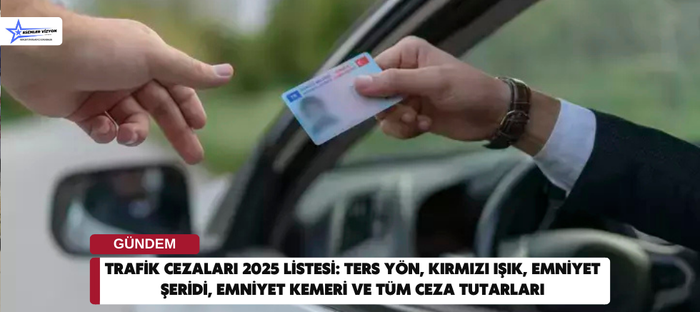 TRAFİK CEZALARI 2025 LİSTESİ: Ters yön, kırmızı ışık, emniyet şeridi, emniyet kemeri ve tüm ceza tutarları